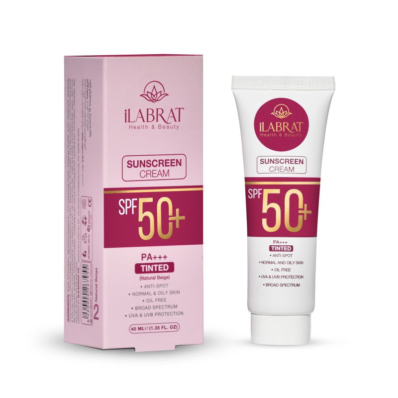 کرم ضدآفتاب ضدلک رنگی ایلابرت (بژ طبیعی) +SPF50 - Image 1