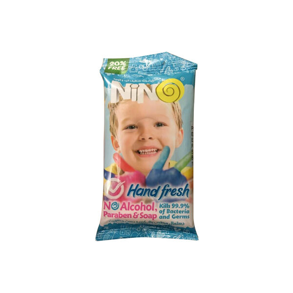 vitrin-nino-cleanser-baby-wipes-600x600-2 دستمال مرطوب دست و صورت طرح کودک نینو - Image 1